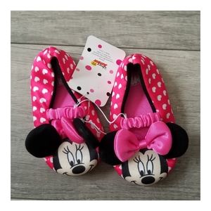 Disney Jr Minnie Mouse Mary Jane Slippers Small